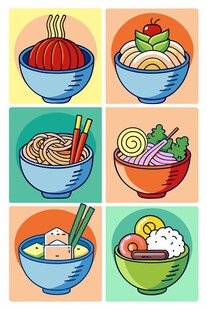 多彩面食美食组合