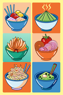 多彩美味面食组合