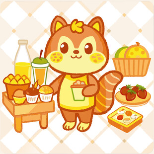 可爱猫咪的美食小世界