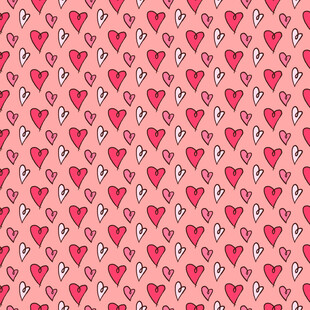 粉色爱心图案背景纹理