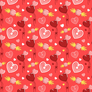 浪漫爱心图案背景