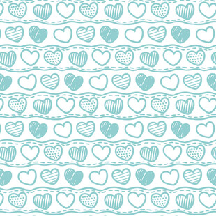 清新心形图案背景纹理