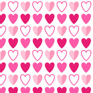 粉色爱心图案背景