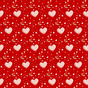 红色爱心图案背景纹理