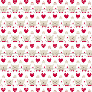 可爱小熊爱心图案背景