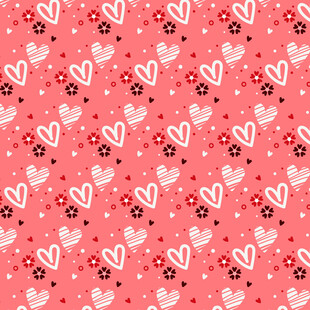 粉色爱心浪漫图案背景