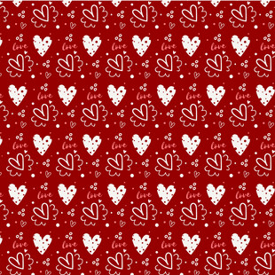 红色爱心图案背景纹理