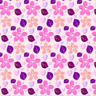 粉色系花朵图案背景