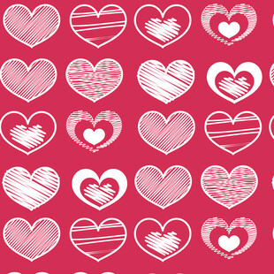 粉色爱心图案背景