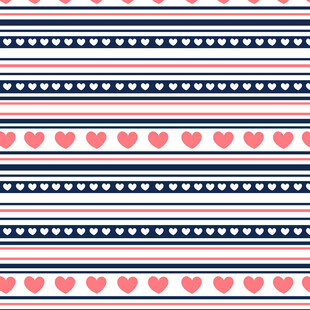 条纹爱心图案背景纹理