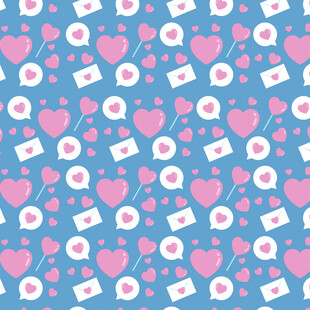 粉色爱心图案背景纹理