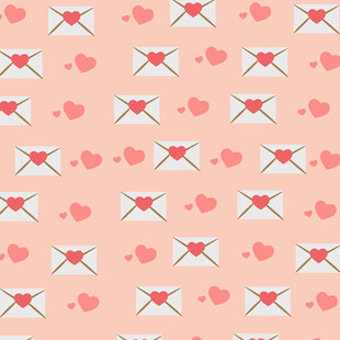 爱心信封图案背景