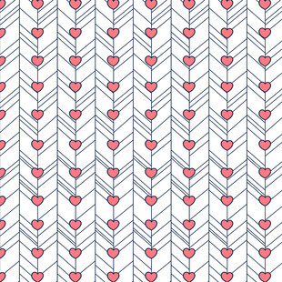 心形箭头图案无缝背景