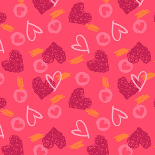 粉色爱心图案背景纹理