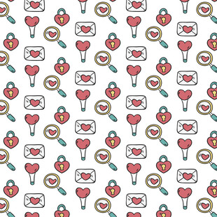 可爱卡通糖果图案背景