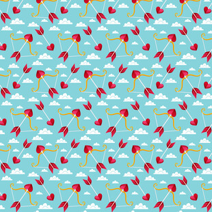 海洋主题卡通图案背景