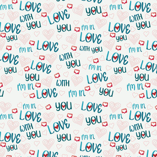 爱心文字浪漫图案背景