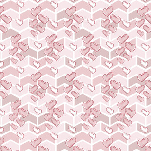 粉色几何爱心图案纹理