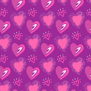粉色爱心图案背景纹理