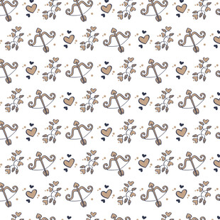 花卉藤蔓图案无缝背景图