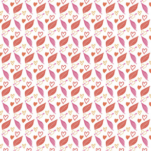 几何花卉图案背景纹理