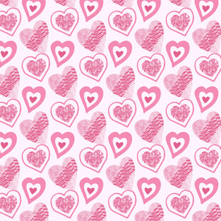 粉色爱心图案背景