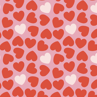 粉色爱心图案背景