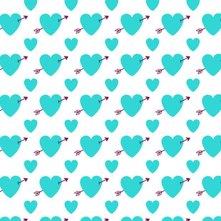 蓝心箭图案背景纹理