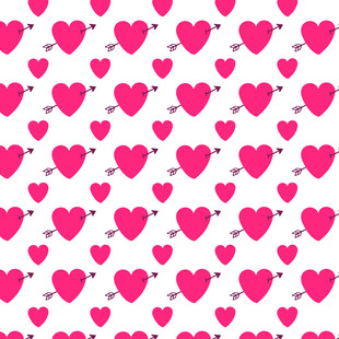粉色爱心图案背景