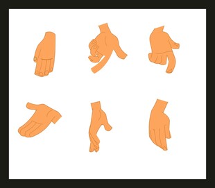 多样手势图标集合