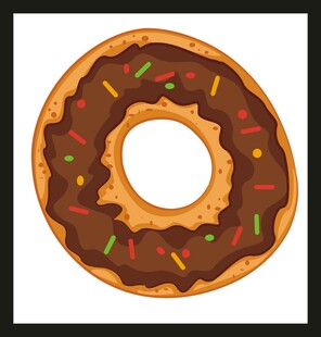 美味巧克力甜甜圈