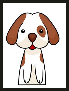 可爱卡通小狗形象