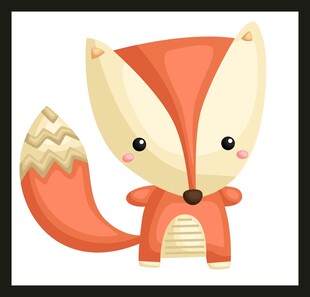 可爱卡通狐狸形象