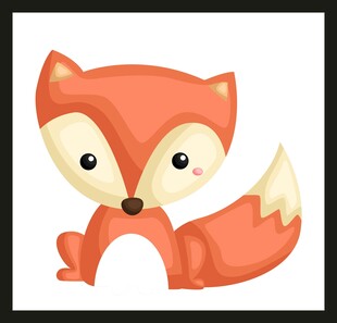 可爱小狐狸插画