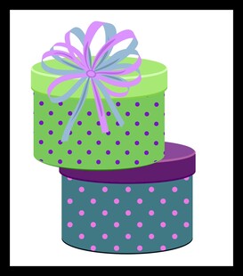 多彩波点礼品盒