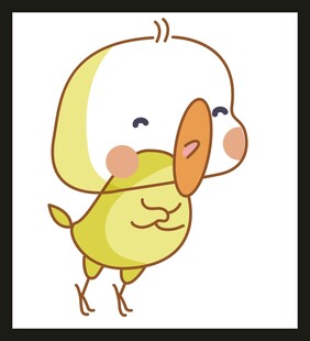 可爱小黄鸭卡通形象