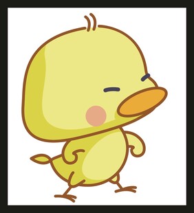 可爱小黄鸭卡通形象