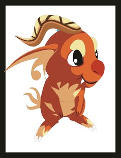 可爱卡通小神兽