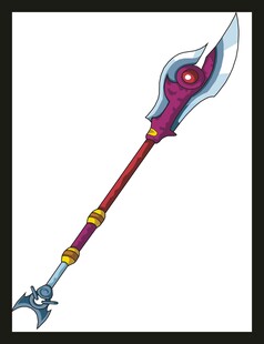 奇幻长枪武器插画
