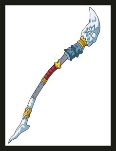 奇幻风格冰雪长矛武器