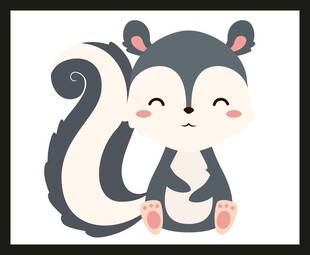 可爱松鼠卡通形象