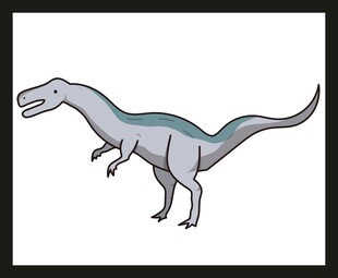 站立的卡通恐龙形象