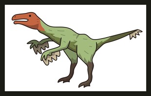 绿色恐龙卡通形象