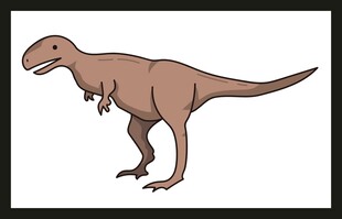 站立恐龙插画