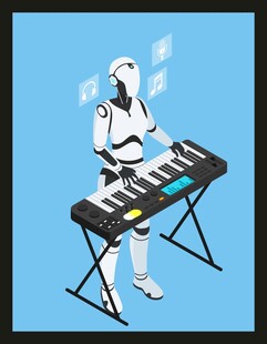 机器人弹奏电子键盘