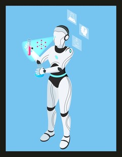 智能机器人展示交互功能