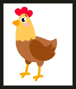 可爱卡通母鸡形象