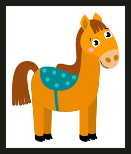 可爱卡通小马形象