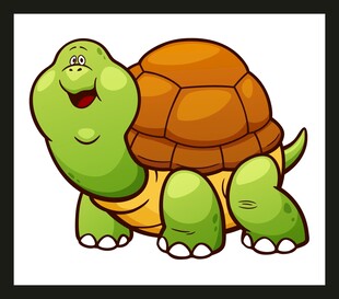 可爱卡通乌龟形象