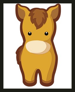 可爱卡通小马形象